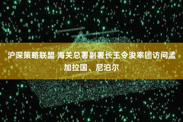 沪深策略联盟 海关总署副署长王令浚率团访问孟加拉国、尼泊尔