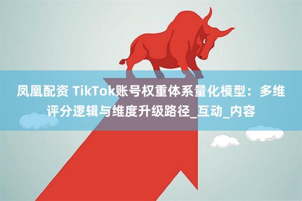 凤凰配资 TikTok账号权重体系量化模型：多维评分逻辑与维度升级路径_互动_内容